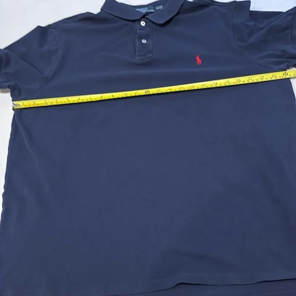 Polo Ralph Lauren men’s navy blue short sleeve Polo Shirt. Size XXL. Custom fit